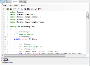 Chart reporting services custom code embedding