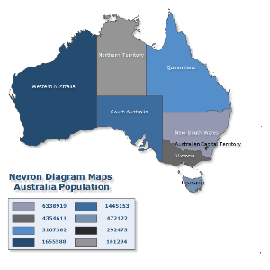 Australia population map
