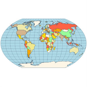 Map kavrayskiy vii projection