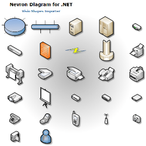 Nevron diagram visio shapes networks and peripherals
