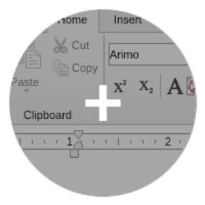 Rich text editor component ribbon ui small