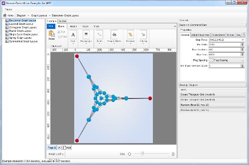 Barycenter graph layout