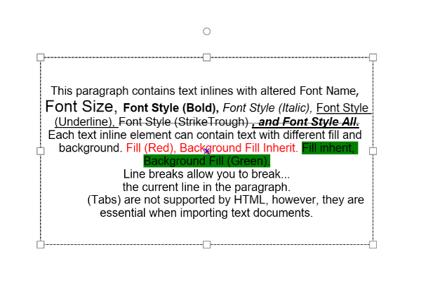 shapes text
