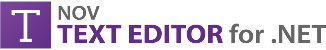 logo nov text editor