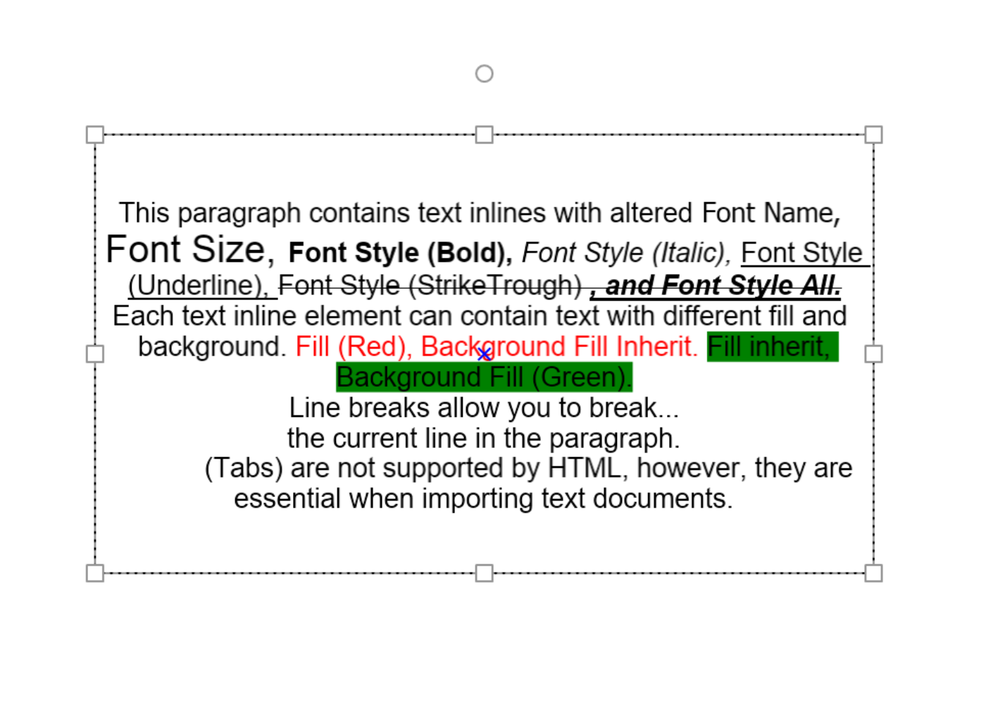 shapes text