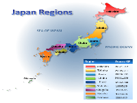 Japan regions map
