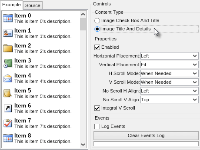 Mixed content list box image and details