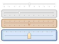 Horizontal trackbars