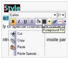 Cross platform text editor characted formatting