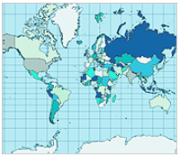Dot net flat world map