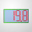 Numeric led display gauge icon