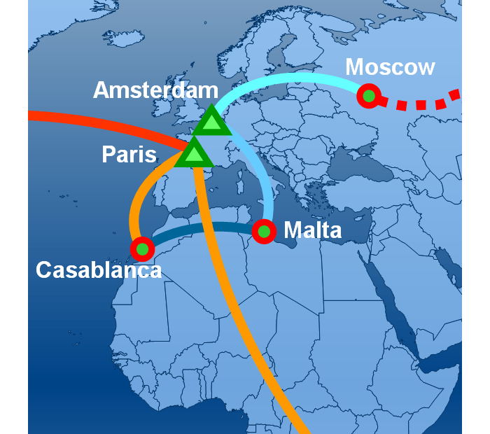 Map Air Route Gal Detail