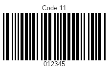 Code 11 barcode