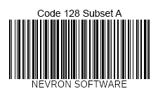 Code 12 8 subset a barcode