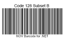 Code 12 8 subset b barcode