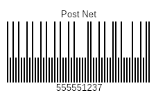 Post net barcode
