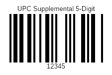 Supplementat 5 digit barcode