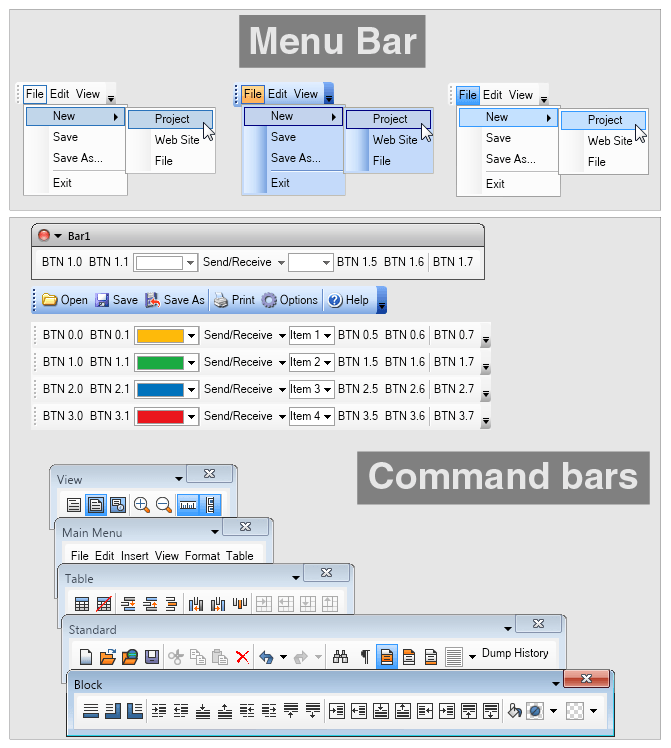 Command Bars