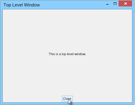Top level window