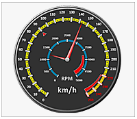 Ssrs gauge multiple axes